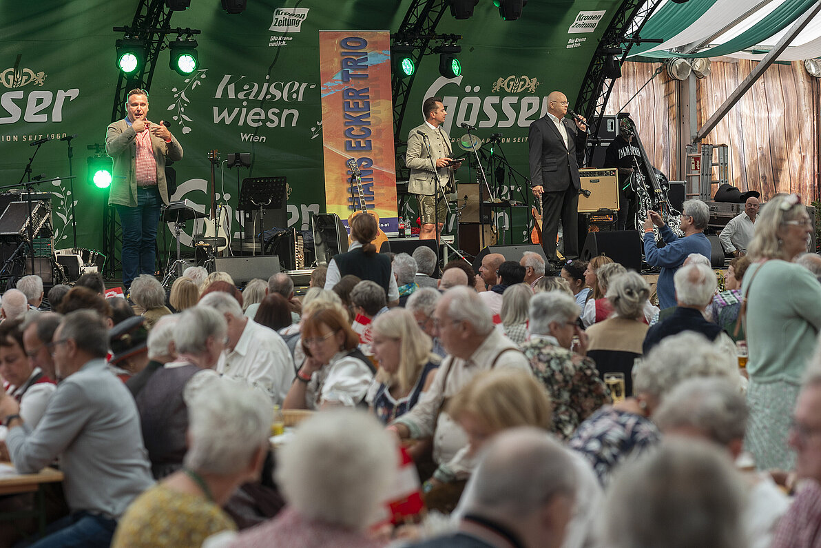 Wiener Kaiser Wiesn 75 Jahre PVÖ Edlseer Konzert Gösser Zelt