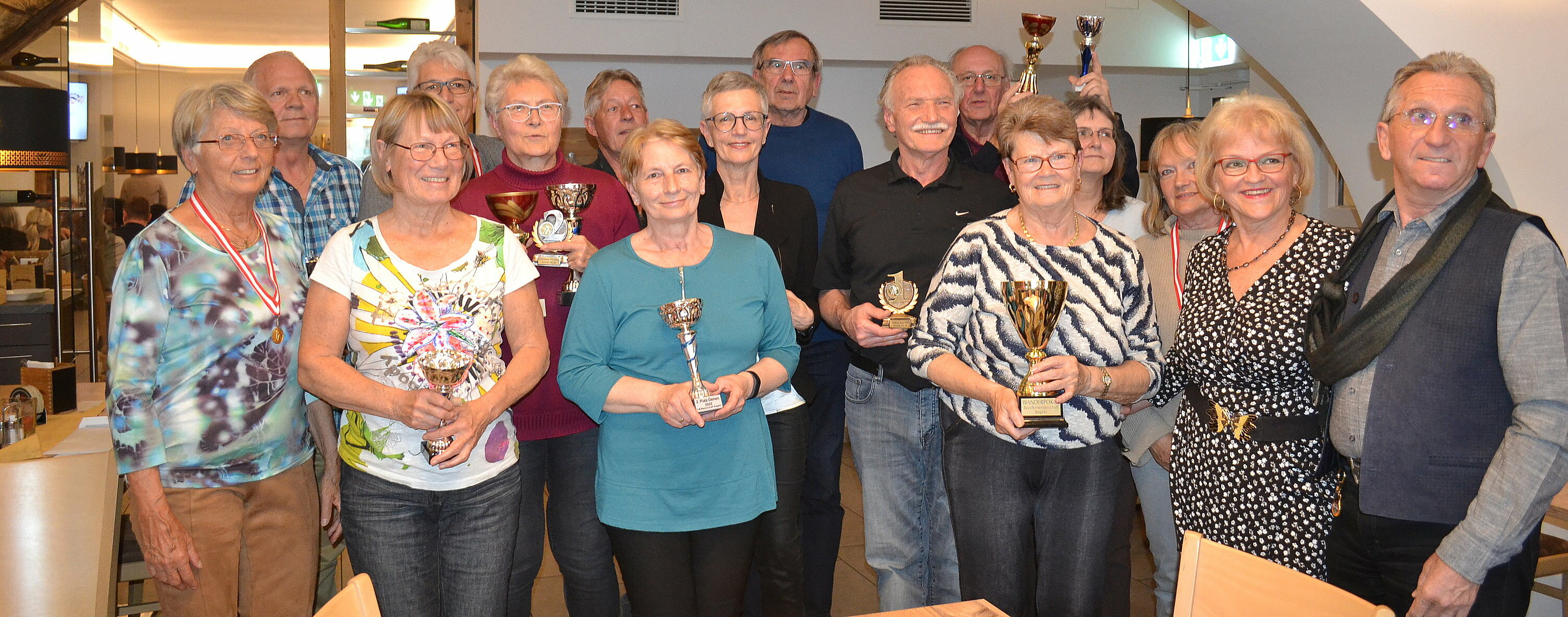 Landeskegelmeisterschaft 2022 Gruppenfoto Bestplatzierte
