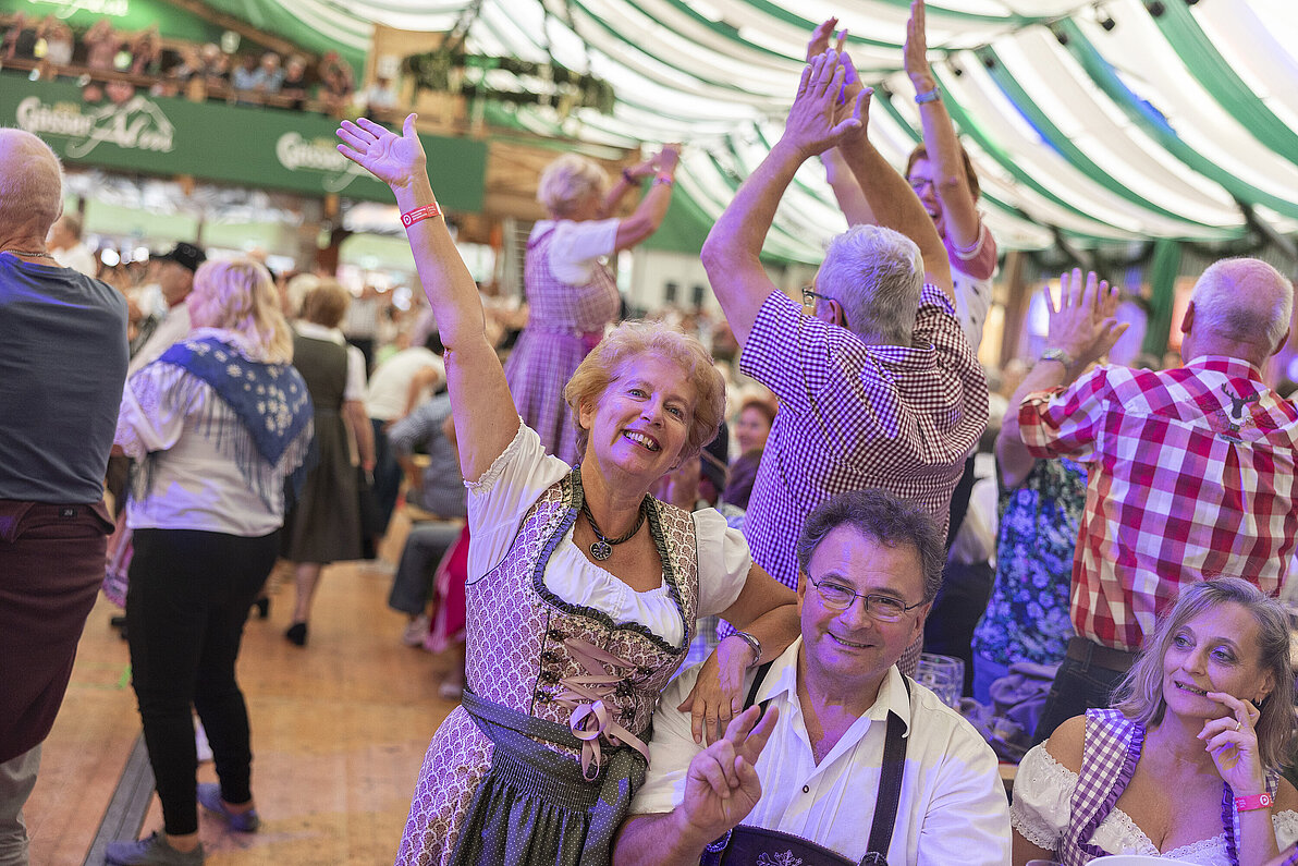Wiener Kaiser Wiesn 75 Jahre PVÖ Edlseer Konzert Gösser Zelt