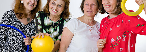 Isabella Kochauf, Christa Gutleber, Margit Kraus-Lepuschitz, Doris Moser - Übungsleiterinnen Gymnastik