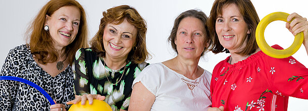 Isabella Kochauf, Christa Gutleber, Margit Kraus-Lepuschitz, Doris Moser - Übungsleiterinnen Gymnastik