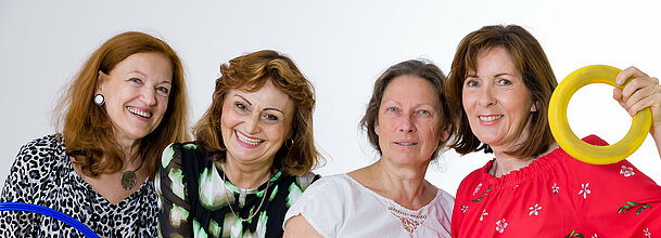 Isabella Kochauf, Christa Gutleber, Margit Kraus-Lepuschitz, Doris Moser - Übungsleiterinnen Gymnastik