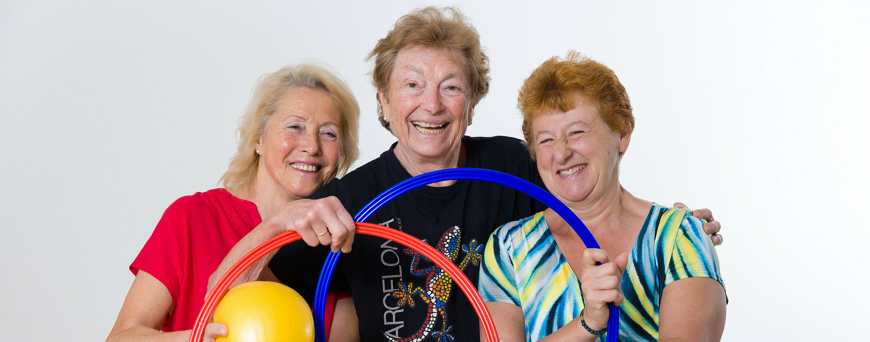 Leopoldine Bernscherer, Lotte Kohler, Susanne Fuhrmann, Übungsleiterinnen Gymnastik