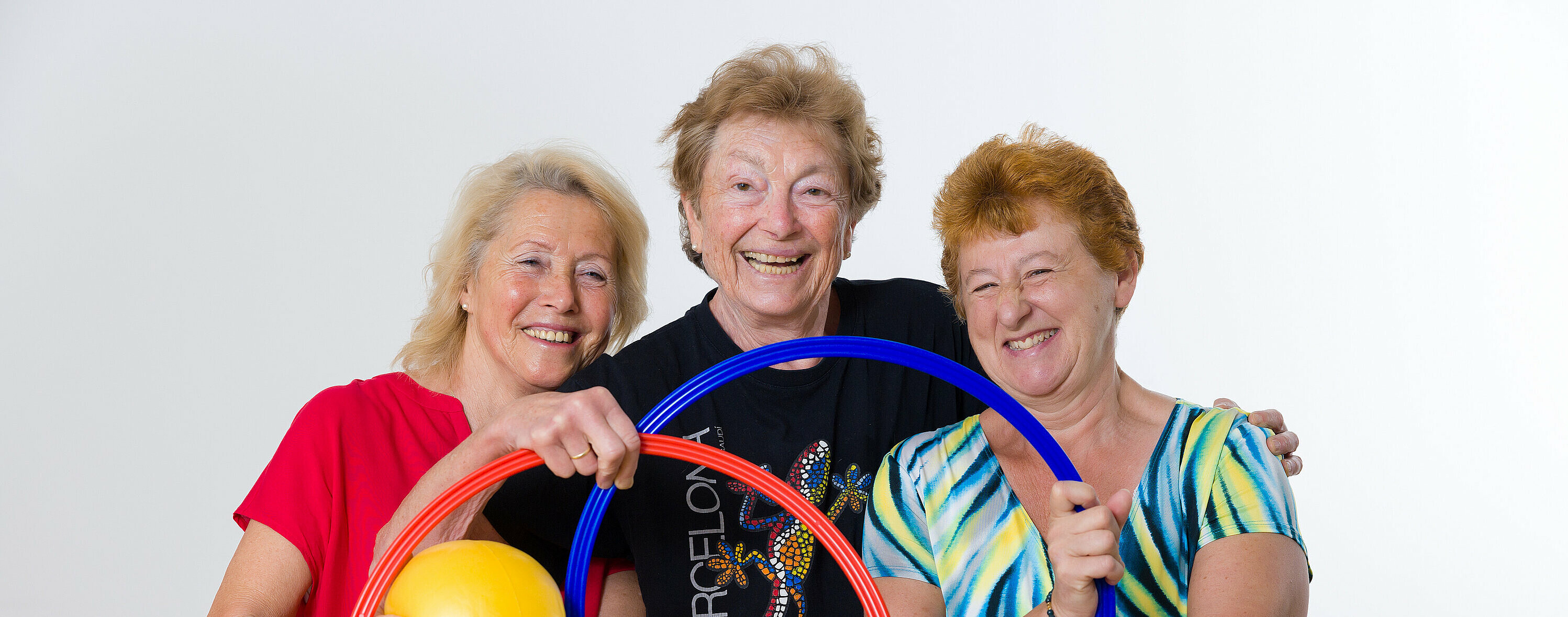 Leopoldine Bernscherer, Lotte Kohler, Susanne Fuhrmann, Übungsleiterinnen Gymnastik
