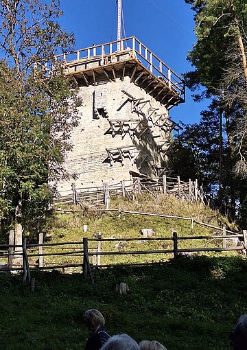 Burgbau - die Baustelle