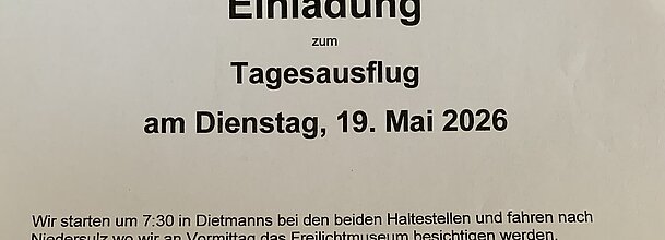 Tagesausflug Niederschulz