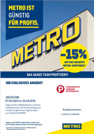 Metro - Herbstaktion 2026
