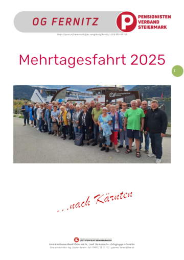 Rückblick - Reise nach Kärnten 2025