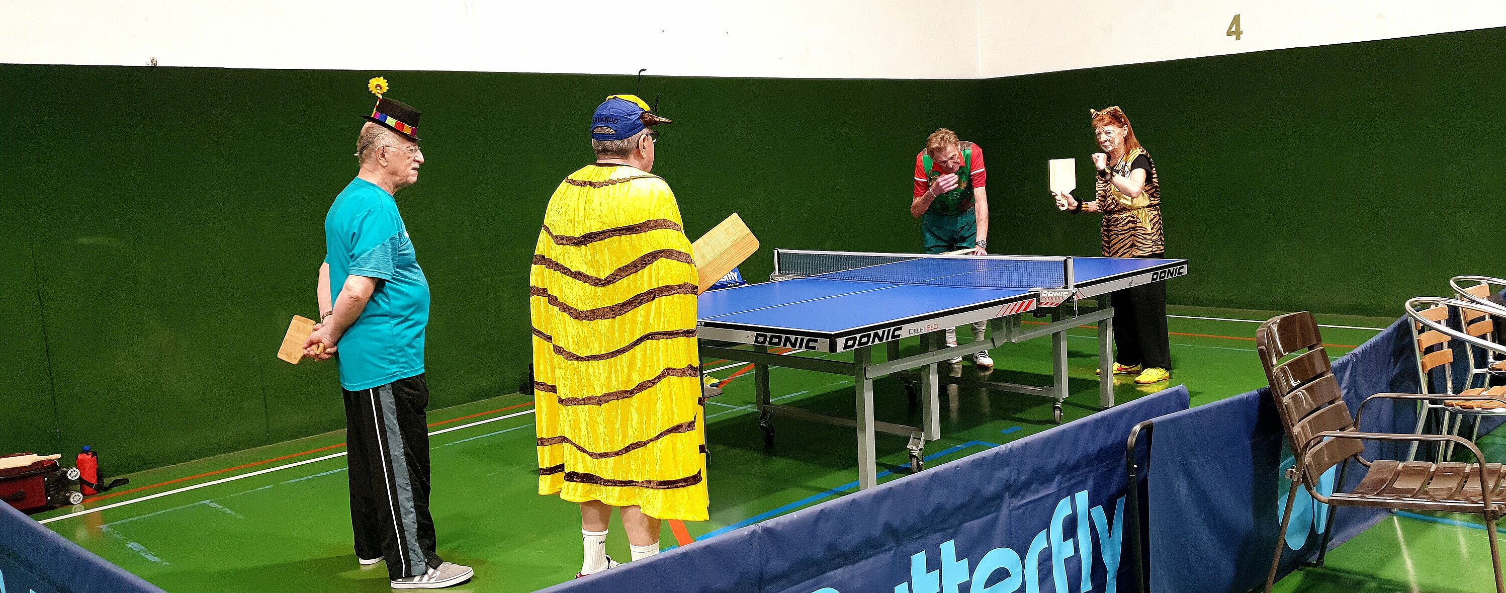 Tischtennis, Verkleidung, Bälle, Schläger