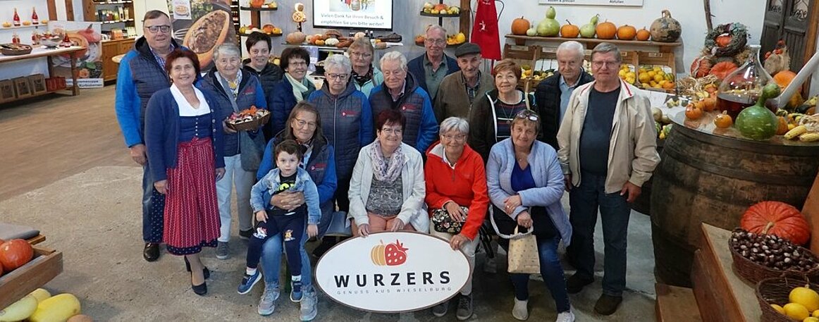 Halbtagesausflug der Ortsgruppe Purgstall-Oberndorf zu Erdbeere und Kürbis Wurzer in Bodensdorf