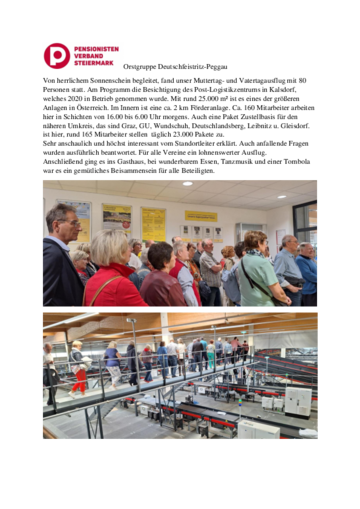 Mutter- und Vatertagsausflug 2025