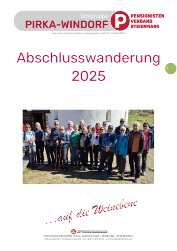 Abschlusswanderung 2025