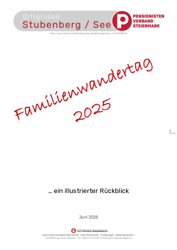 Familienwandertag in Stubenberg 2025