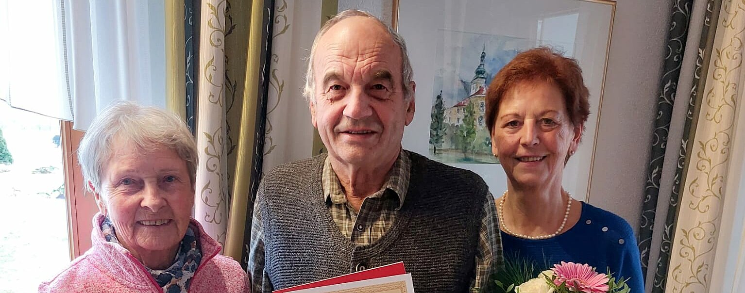 Goldene Hochzeit Ehepaar Schläger