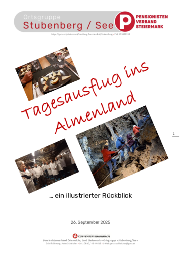 Tagesausflug ins Almenland ´25