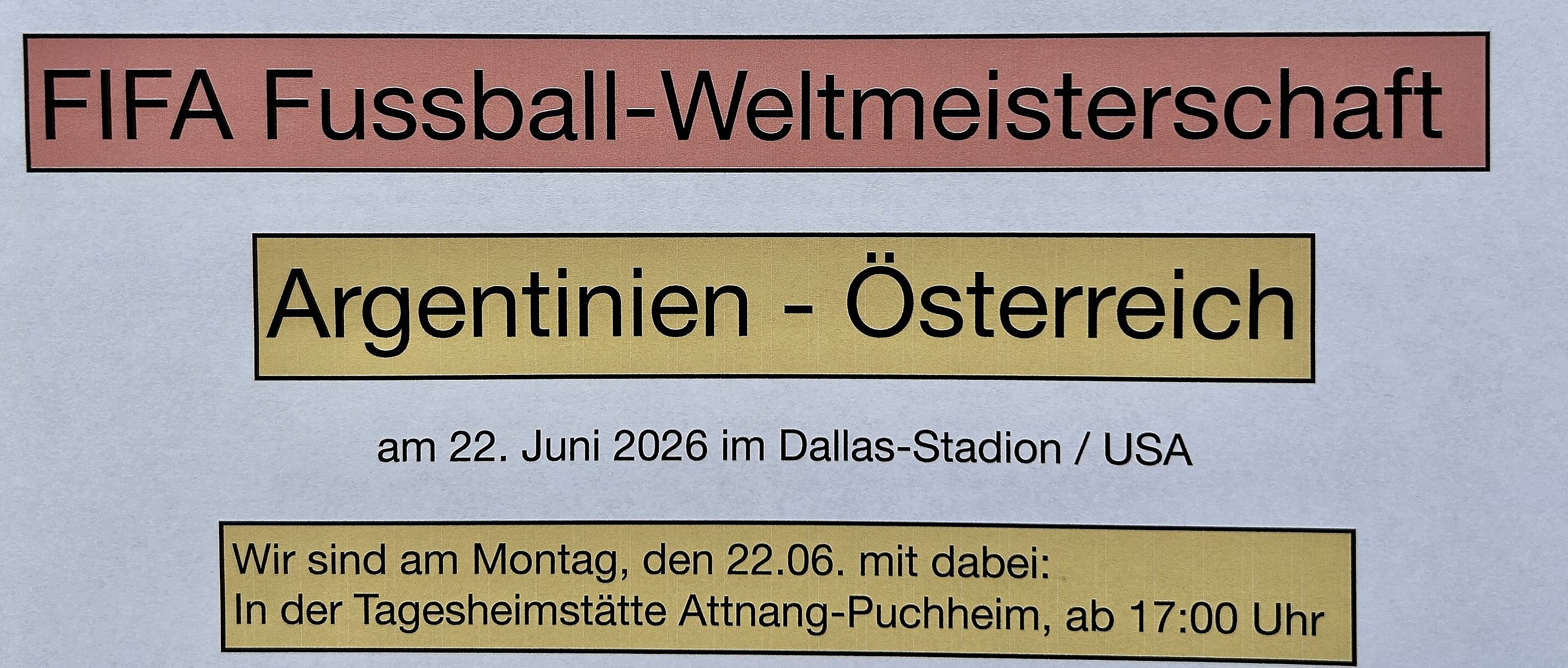 Plakat Fußball
