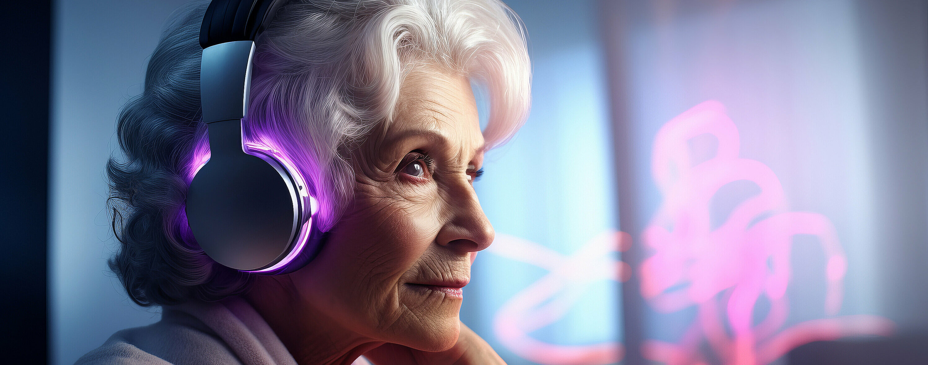 Sujet_KI_Künstliche Intelligenz_Technik_Kopfhörer_Computer