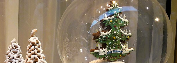 Adventdekoration, Schneekugel