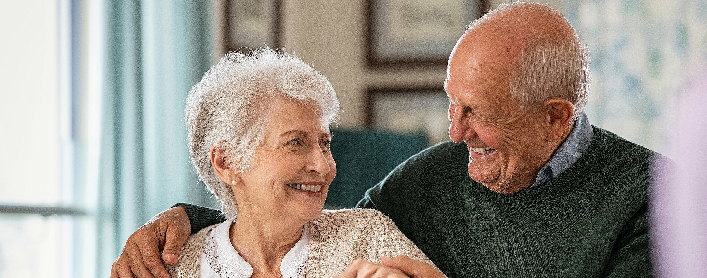 Happy senior couple in love