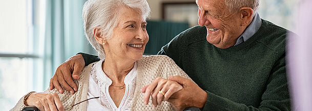 Happy senior couple in love