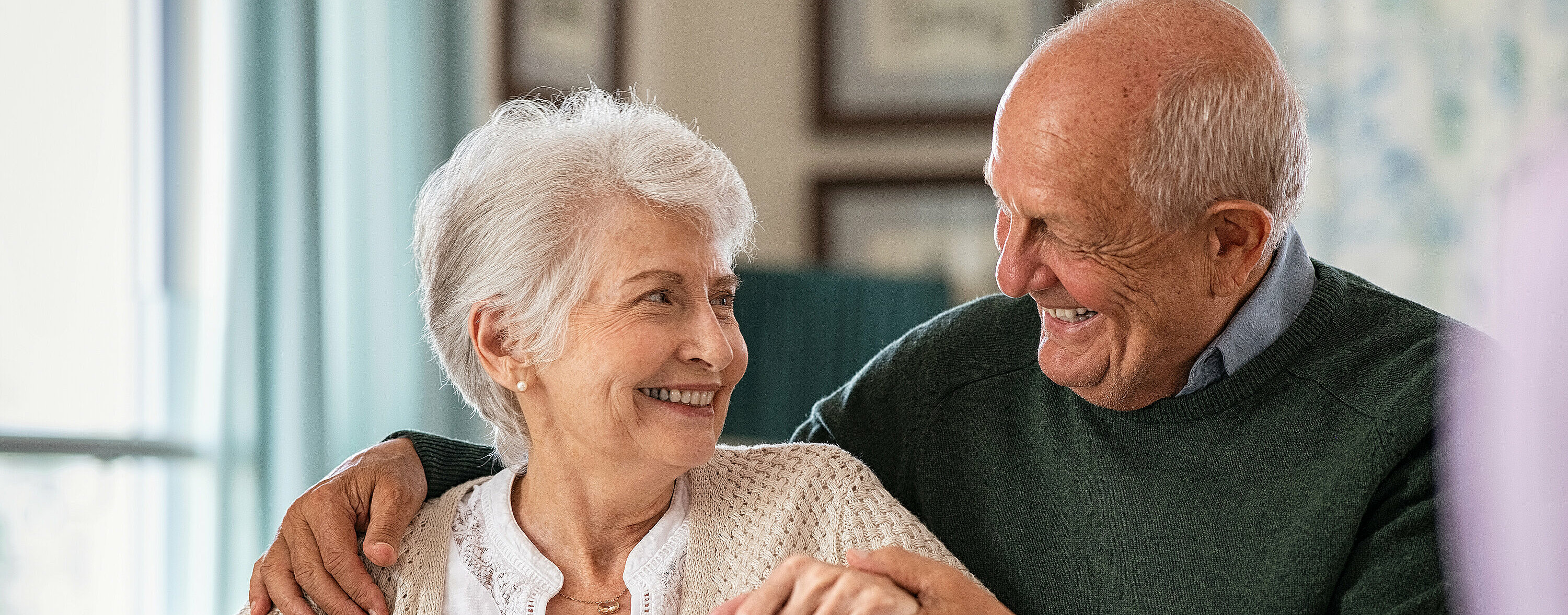 Happy senior couple in love