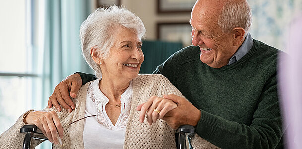Happy senior couple in love