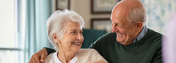 Happy senior couple in love