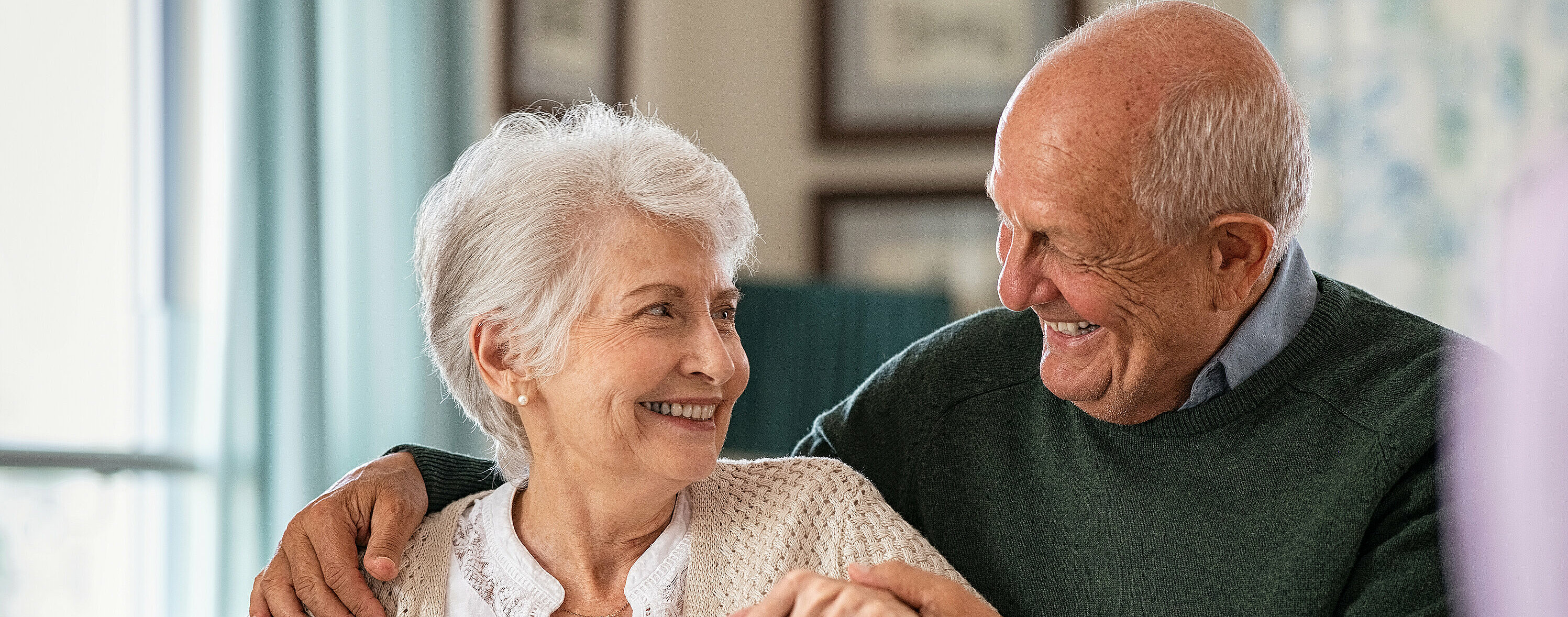 Happy senior couple in love