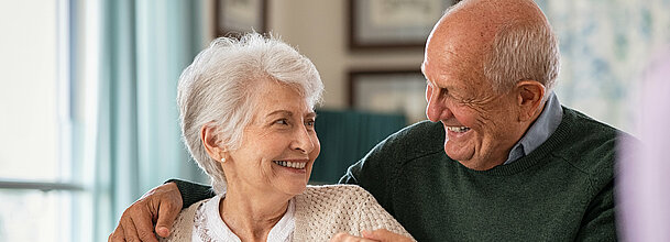 Happy senior couple in love