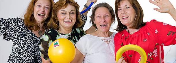 Isabella Kochauf, Christa Gutleber, Margit Kraus-Lepuschitz, Doris Moser - Übungsleiterinnen Gymnastik