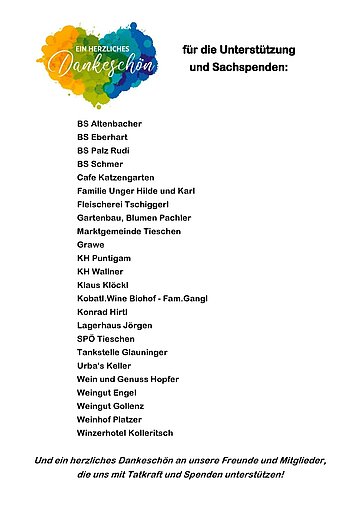 Unsere Unterstützenden
