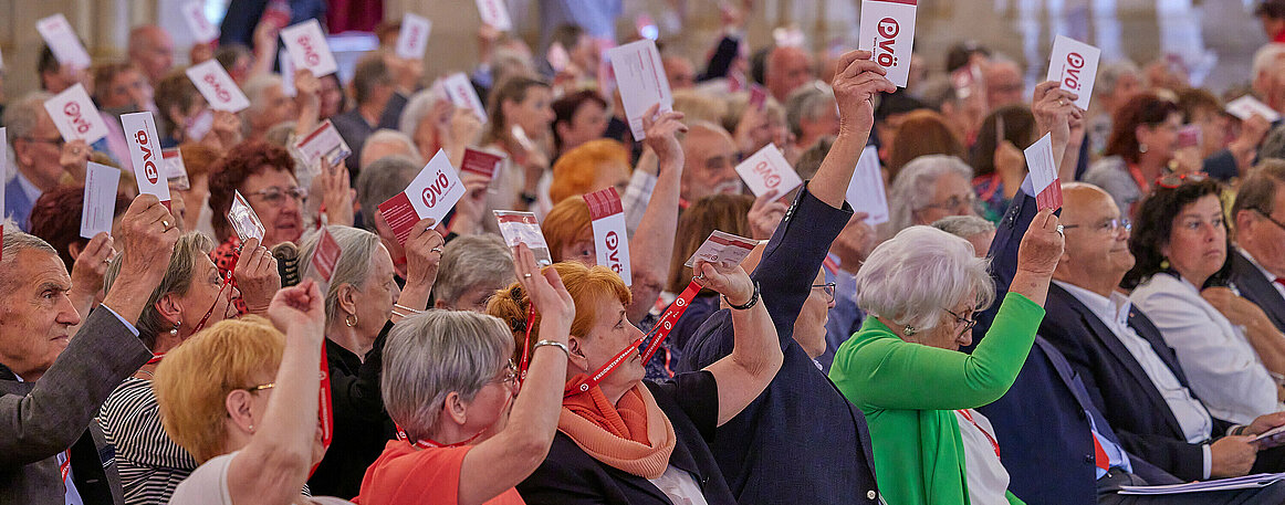 Landeskonferenz 2023 des PVÖ-Wien, Delegierte stimmen ab
