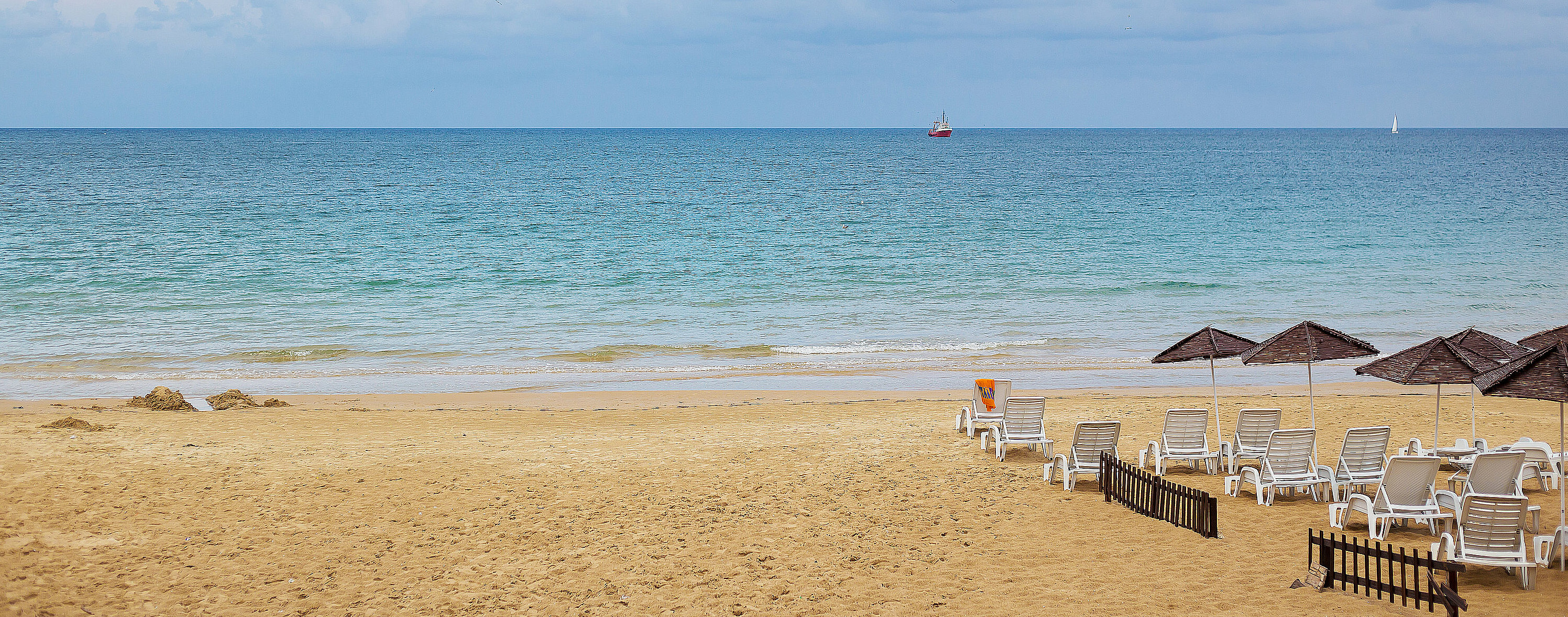 Beautiful summer beaches of bulgaria nessebar