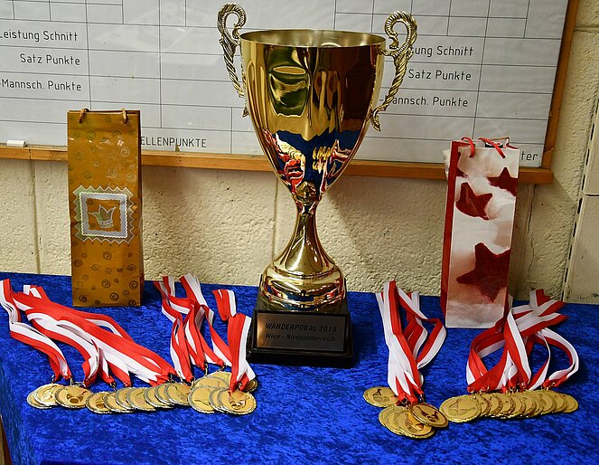 Pokal, Medaillen, Kegeln