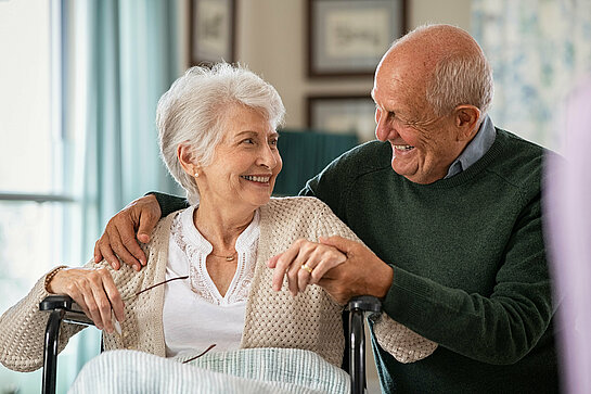 Happy senior couple in love