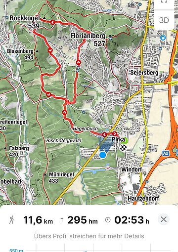 Frühlings-Wanderroute