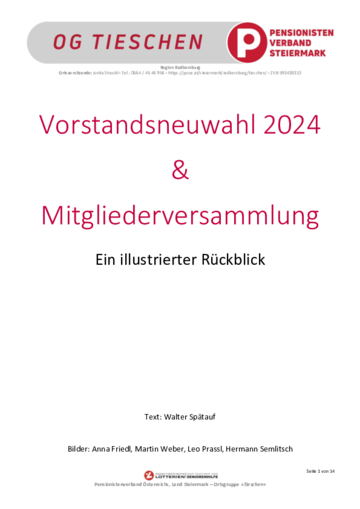Mitgliederversammlung, Neuwahl und Weihnachtsfeier 2024