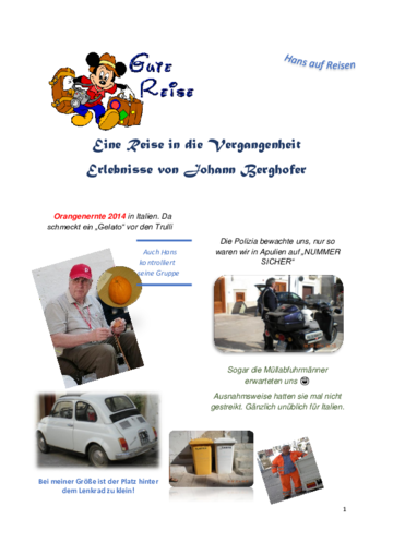 Eine Reise in die Vergangenheit