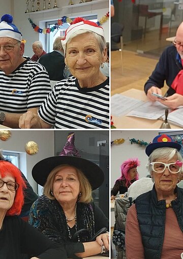 Kollage zum Valentins-Vereinsnachmittag - Teil 2