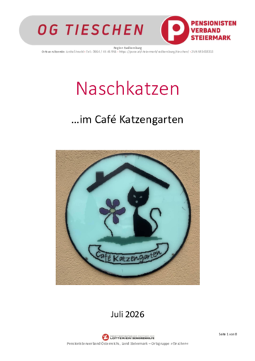 Naschkatzen im Katzengarten (Juli 2026)
