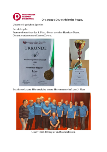 Deutschfeistritzer Sport-Revue - Frühling´25