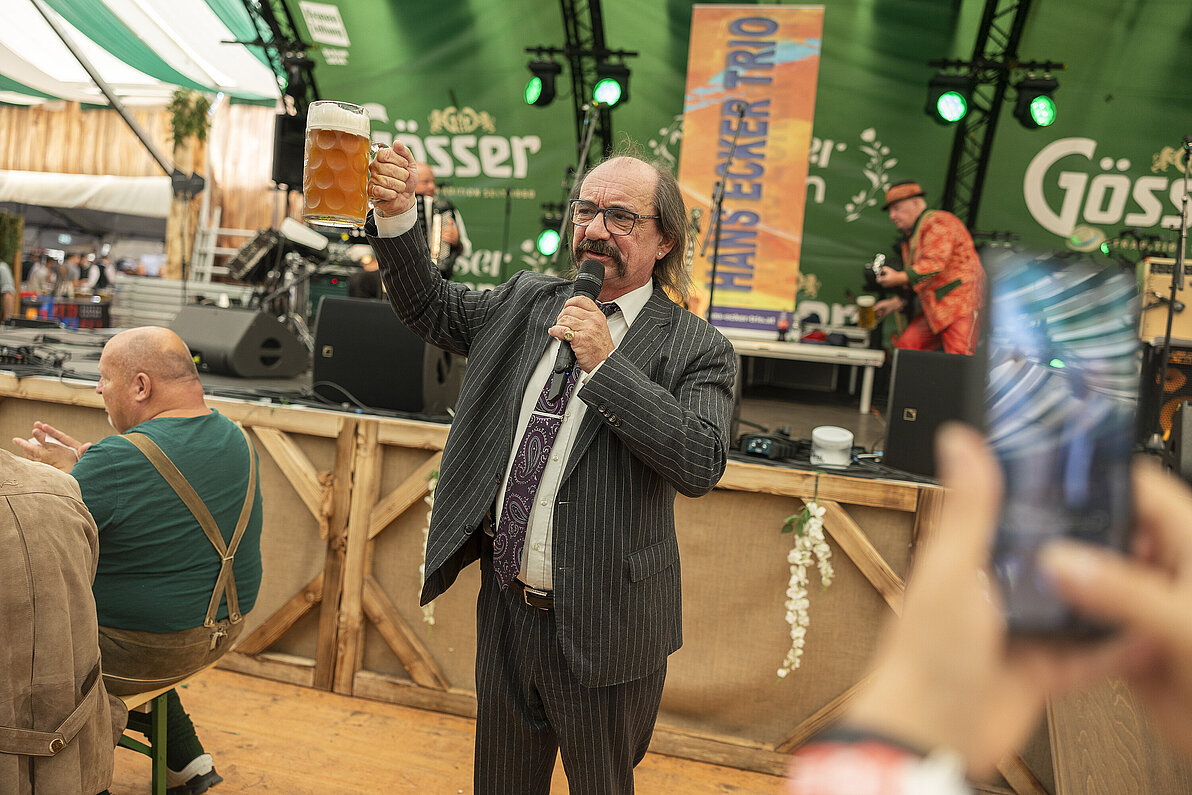 Wiener Kaiser Wiesn 75 Jahre PVÖ Edlseer Konzert Gösser Zelt