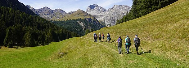 Sujet_Wandern_Berge_Gruppe_Freunde