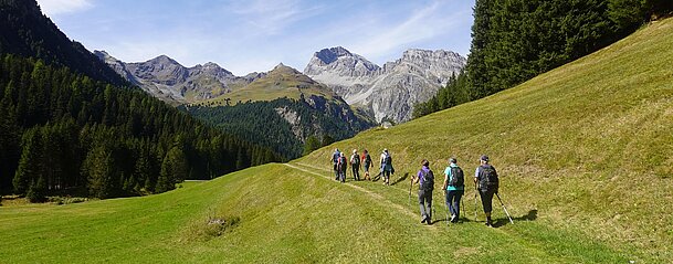 Sujet_Wandern_Berge_Gruppe_Freunde