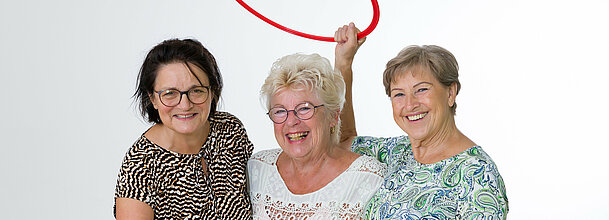 Stefanie Dengler, Martha Hochmeister, Helga Trapp - Übungsleiterinnen Gymnastik