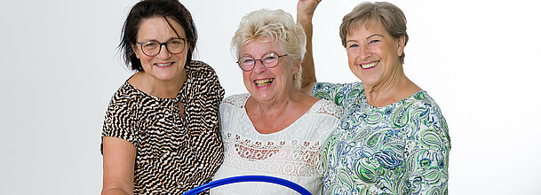 Stefanie Dengler, Martha Hochmeister, Helga Trapp - Übungsleiterinnen Gymnastik