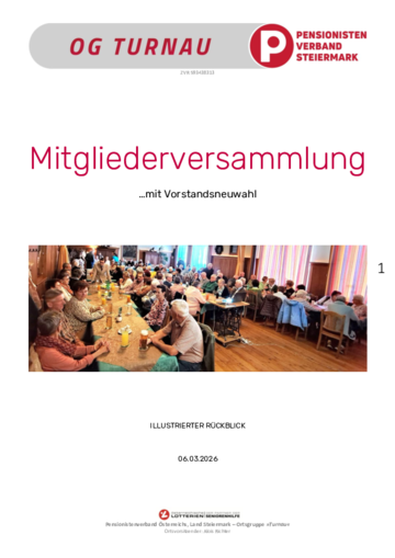 Mitgliederversammlung 2026 mit Neuwahl