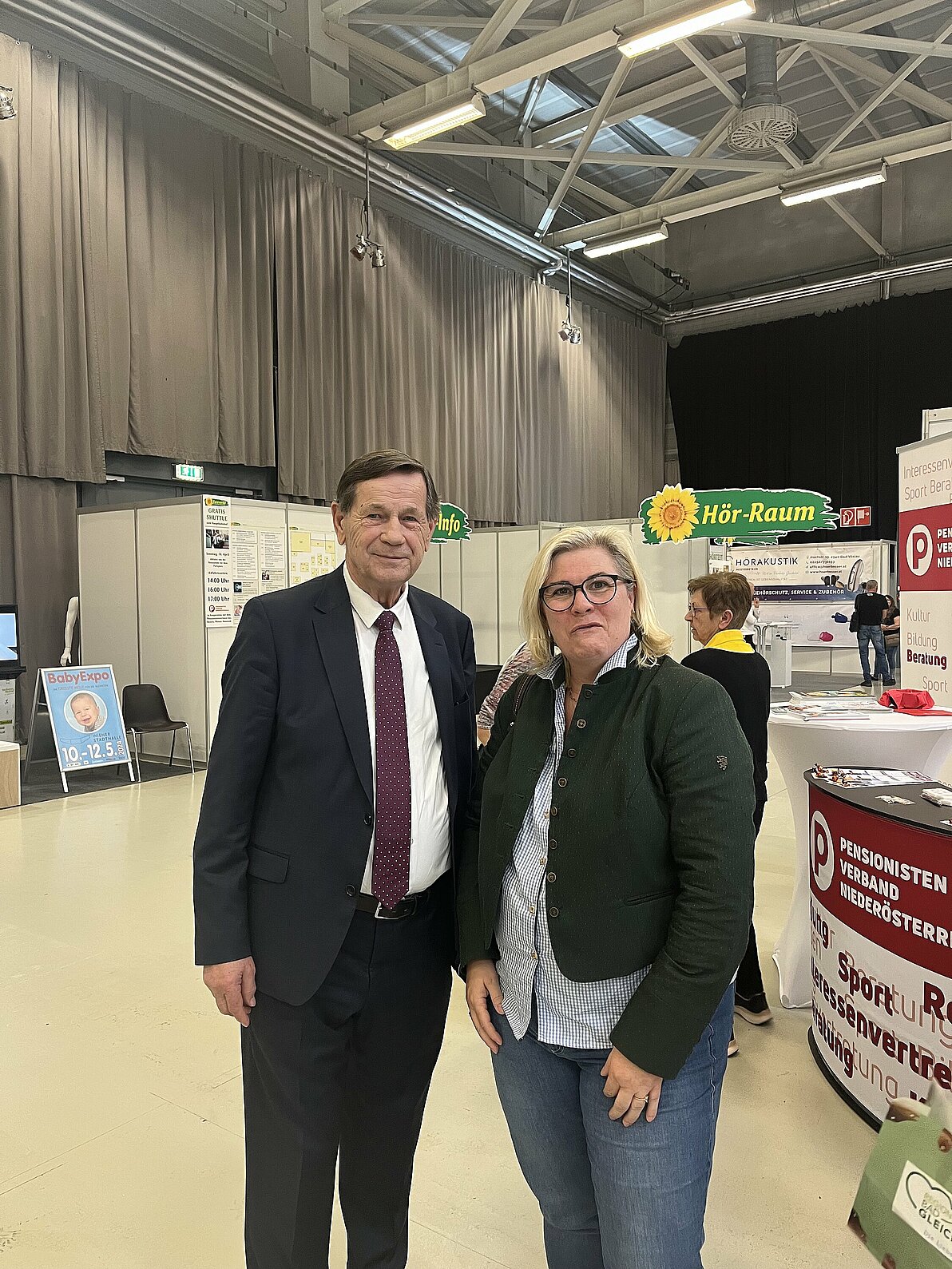 Bettina Pröglhöf mit Hannes Bauer