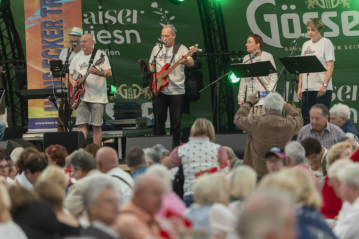 Wiener Kaiser Wiesn 75 Jahre PVÖ Edlseer Konzert Gösser Zelt