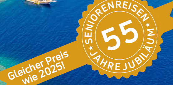 Jubiläum 55 Jahre SeniorenReisen